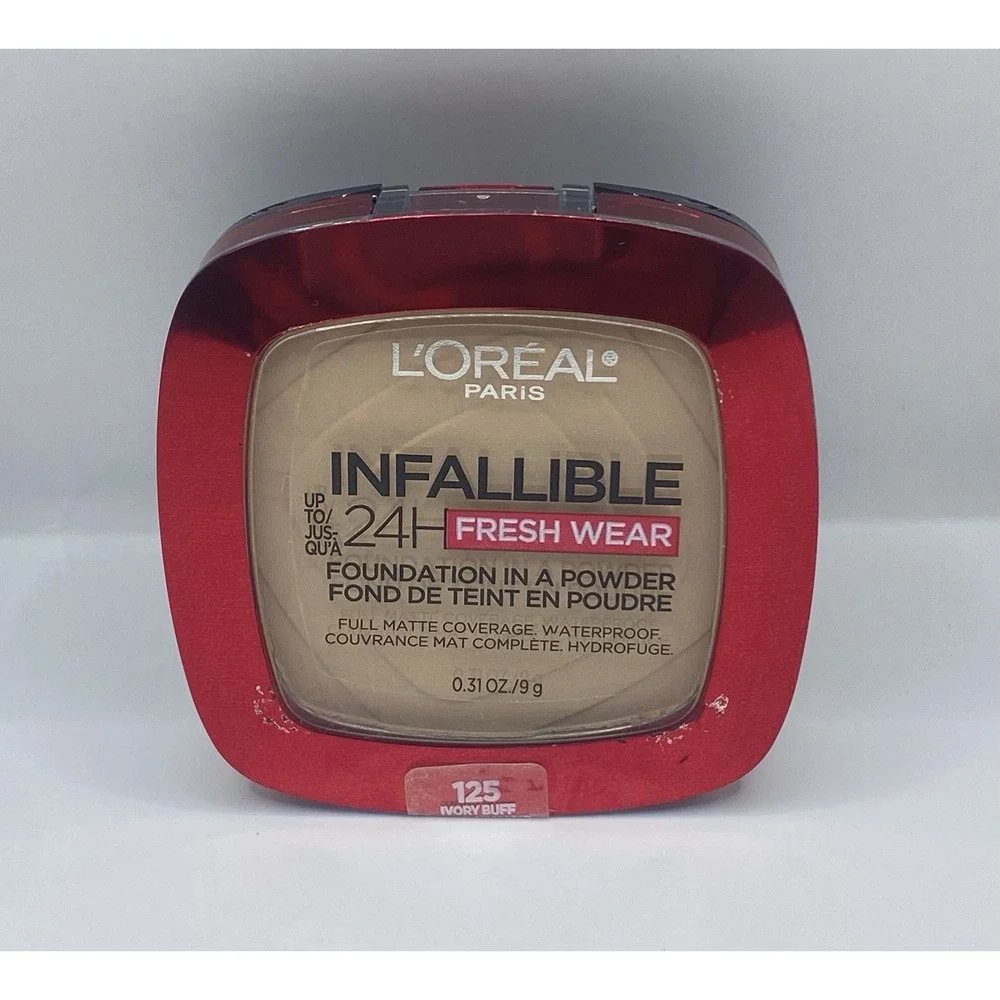 L'Oreal Paris Infallible Up to 24H Fresh Wear Foundation Powder 125 Ivory Buff